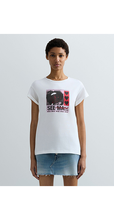 コットンジャージーPOP ART Tシャツ